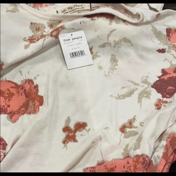 NWT BOHO FREE PEOPLE LONG SLEEVE LIGHT WEIGHT TOP COUNTRY STYLE - Picture 11 of 11